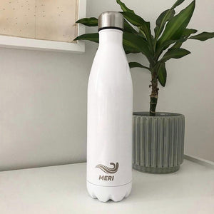 White 750 ml metallinen meri pullo vesi pullo