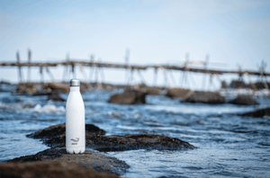 White 750ml metallinen meri bottles vesi pullo