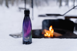 aurora borealis 500 ml meri bottles stainless steel water bottle