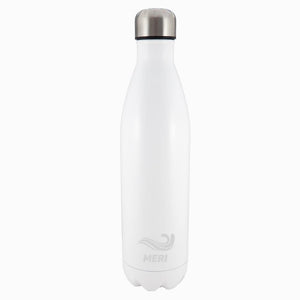 Meribottles 750ml metallinen juomapullo valkoinen